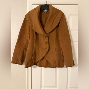 J. Jill Warm Tan Women's Shawl Collar Blazer